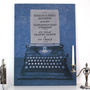 Personalised Typewriter Knitted Sign, thumbnail 1 of 7