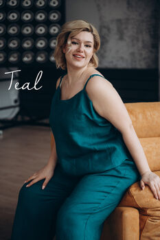 Linen Nightwear Set | Pyjama Cami And Bottoms, 12 of 12