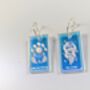 Tarot Cards Earrings Iridescent Acrylic Hoop Earrings, thumbnail 3 of 9