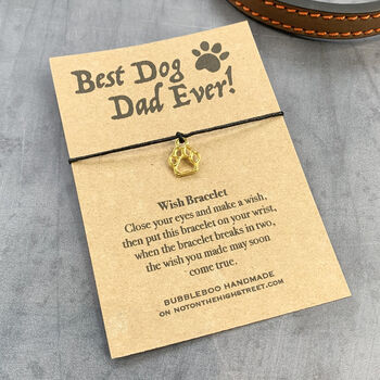 Best Dog Dad Ever! Wish Bracelet, 12 of 12