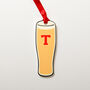 Personalised Lager Beer Bottle Christmas Bauble Decoration, thumbnail 3 of 7