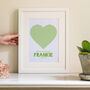 'Follow Your Heart' Personalised Print, thumbnail 4 of 7