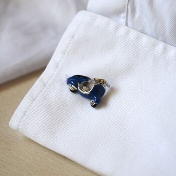 Blue Vespa Cufflinks Italian Scooter Design Gift For Him, 2 of 6