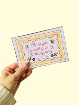 Shooting Star Party Bags And Optional Thank You Card Inserts, 3 of 4