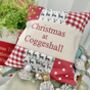 'Christmas At…' Reindeer Cushion, thumbnail 2 of 7