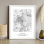 Favourite UK Location Map Print Custom Made, thumbnail 5 of 12