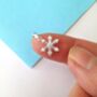 Cz Snowflake Sterling Silver Necklace, thumbnail 10 of 12