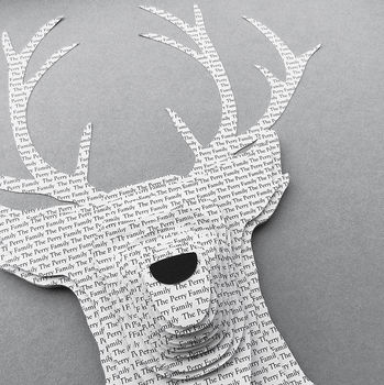Personalised Family Name 3D Stag Artwork, 3 of 11