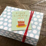 Mini Happy Birthday Cake Card, thumbnail 1 of 5