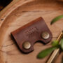 Personalised Leather Headphone Tidy, thumbnail 5 of 8