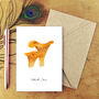 Chanterelle Mushroom Print A6 Greetings Card, thumbnail 1 of 8