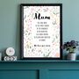 May Lily Birth Flower Positive Affirmations Gift For Mum Print, thumbnail 7 of 8