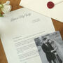 A Letter To My Wife On Our Wedding Day Personalised Keepsake, thumbnail 7 of 12