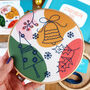 Abstract Christmas Embroidery Kit, thumbnail 1 of 7