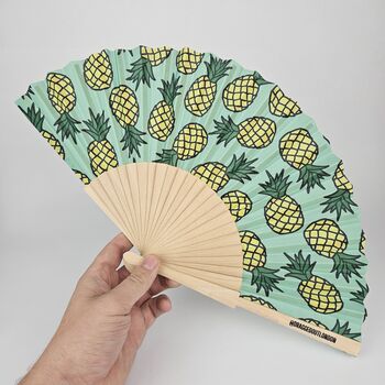 Handheld Pineapple Folding Fan, 3 of 3