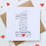 Personalised 1st Paper Wedding Anniversary Card, thumbnail 1 of 6