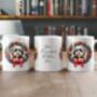 Personalised Havanese Christmas Wreath Dog Mug, thumbnail 2 of 2