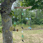 Driftwood Colourful Recycled Blue Glass Wind Chime, thumbnail 4 of 6