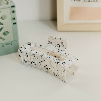 Betty Speckled Monochrome Claw Hair Clip, 3 of 3