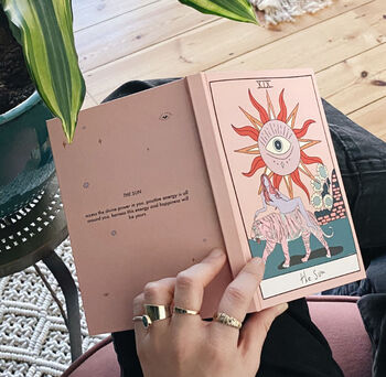 Personalised 'The Sun' Tarot Inspired Journal, 2 of 5