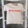 Stayhome Baby Handmade Unisex Organic Cotton T Shirt, thumbnail 4 of 4