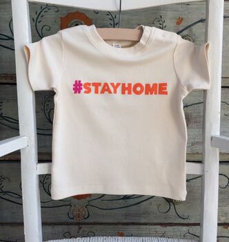 Stayhome Baby Handmade Unisex Organic Cotton T Shirt, 4 of 4