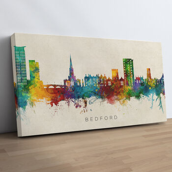 Bedford Skyline Cityscape Art Print, 10 of 12