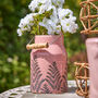 Kilnsey Fern Pink Milk Churn Vase, thumbnail 1 of 9