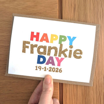 Personalised Glitter Children's Age Birthday Card, 3 of 6