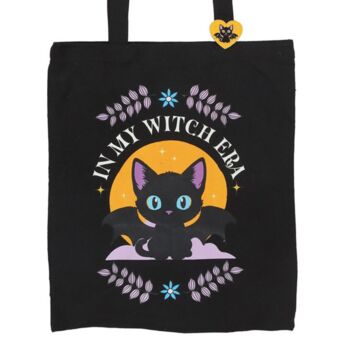 In My Witch Era Bat Halloween Tote Bag, 3 of 4
