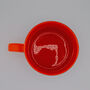 Orange Oasis China Mug, thumbnail 3 of 6