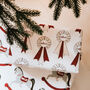 Personalised Christmas Rosette Wrapping Paper, thumbnail 3 of 4