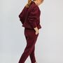Margot Sweatshirt In Burgundy, thumbnail 3 of 5