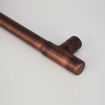 Aged Copper T Shaped Pull Handle, 3 of 4