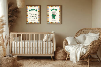 Babar The Elephant Set Of Two Art Prints, 2 of 4