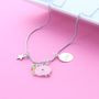 Snail Personalised Name Charm Necklace, thumbnail 1 of 2