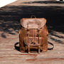 Genuine Leather Backpack With Front Pocket Detail, thumbnail 3 of 12