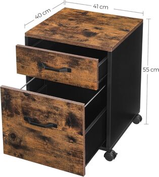 Industrial Office Filing Cabinet With Wheels, 2 of 9