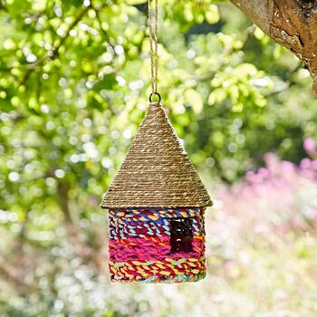 Octagonal Recycled Cotton Birdhouse, 6 of 10
