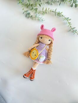 Crochet Doll With Summer Outfit For Kids, 5 of 12