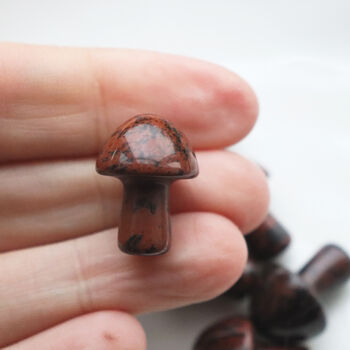 Mahogany Obsidian Mushroom Crystal Grounding Protective Gem, 2 of 6