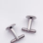Silver Cufflinks Yellow Flowers Handmade 12mm, thumbnail 6 of 10