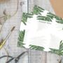 Woodland Fern Set Of Six Thank You Cards, thumbnail 2 of 2