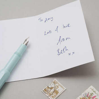 Personalised Little Hug Token 'I Miss You' Floral Card, 5 of 6
