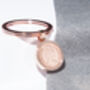 1976 50th Birthday Decimal Half Penny Coin Keyring, thumbnail 3 of 5