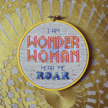 Wonder Woman Cross Stitch Kit, 5 of 5