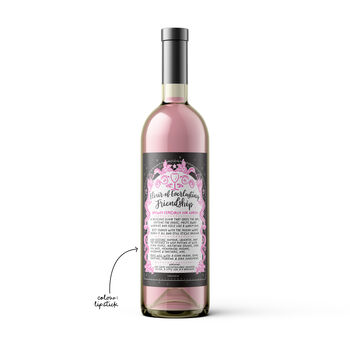 Personalised Wine Bottle Label Gift For Best Friend, 4 of 5