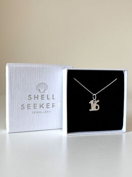 Sterling Silver 16th Birthday Pendant Necklace, 7 of 12