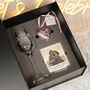 Best Mum Ever Champagne Flute With Birthstone Heart And Photo Gift Boxed Set, thumbnail 1 of 5