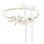 White Artificial Flower Crown, thumbnail 2 of 2